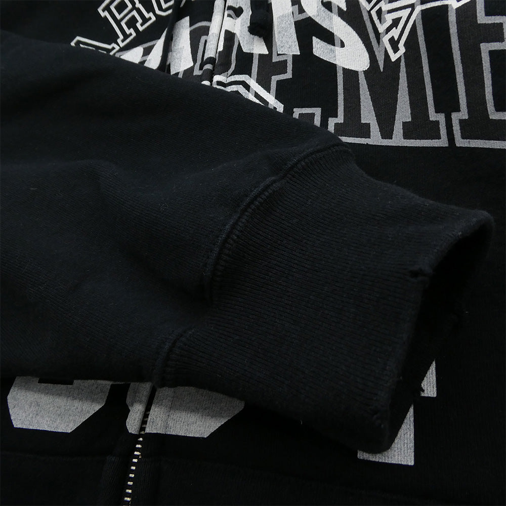 Supreme シュプリーム 24SS x MM6 Zip Up Hooded Sweatshirt エムエムシックス ジップアップ フーデッド スウェットシャツ フーディー パーカー ブラック系 M【中古】