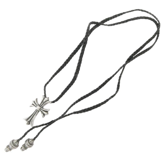 CHROME HEARTS クロムハーツ（原本無） CH CRS SML BC スモール CHクロス ボロチップ レザーブレード ネックレス シルバー系 ブラック系【中古】