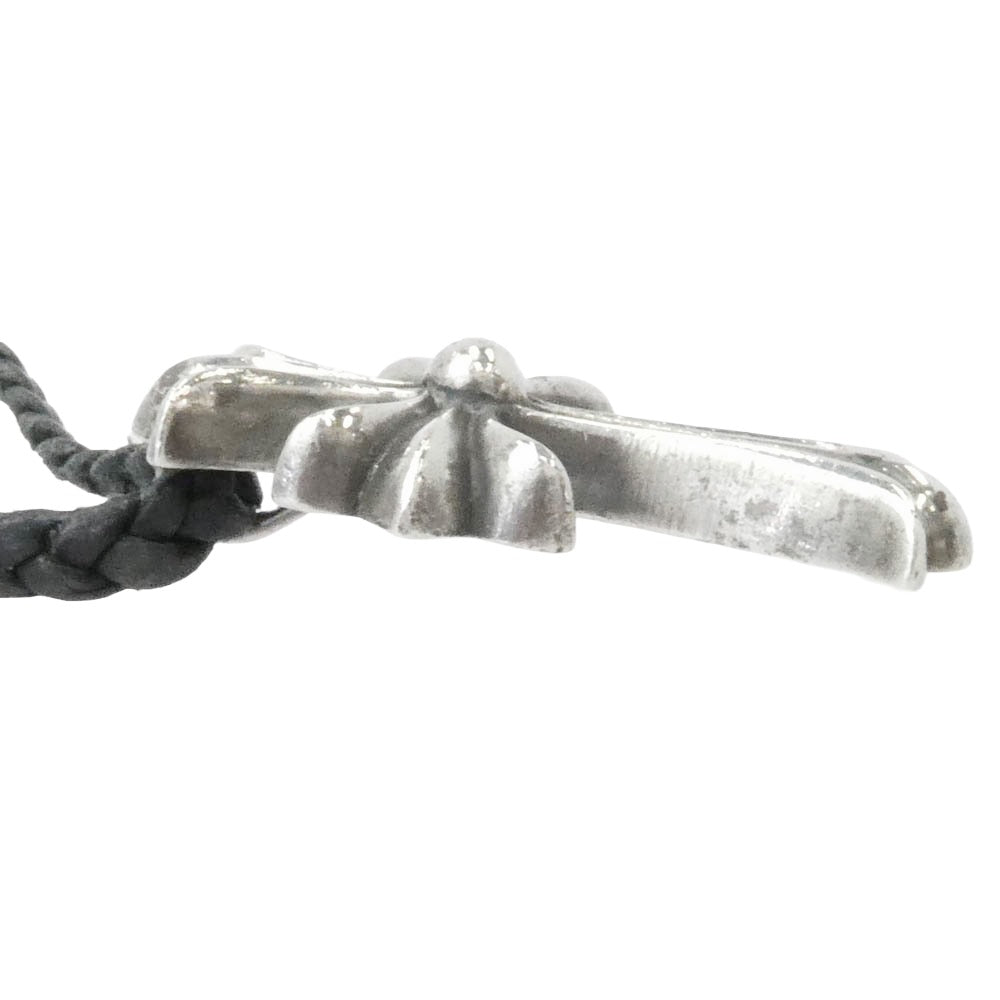 CHROME HEARTS クロムハーツ（原本無） CH CRS SML BC スモール CHクロス ボロチップ レザーブレード ネックレス シルバー系 ブラック系【中古】