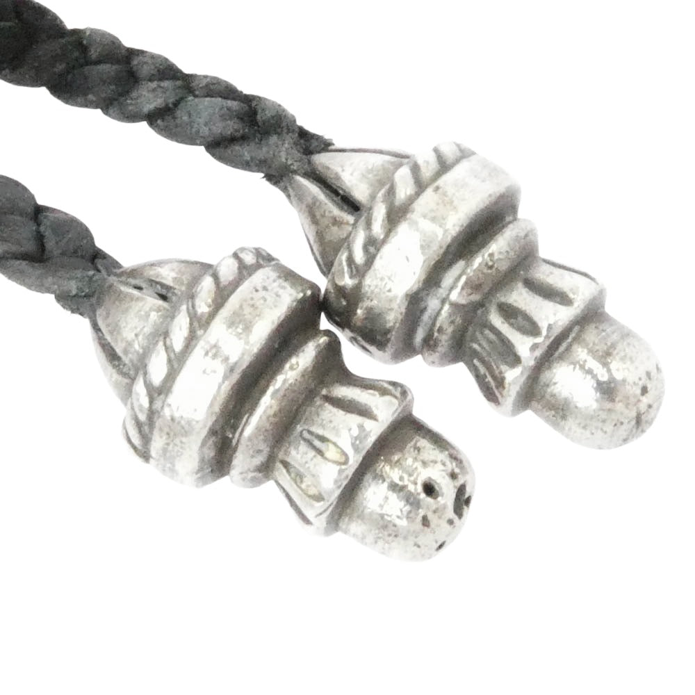 CHROME HEARTS クロムハーツ（原本無） CH CRS SML BC スモール CHクロス ボロチップ レザーブレード ネックレス シルバー系 ブラック系【中古】