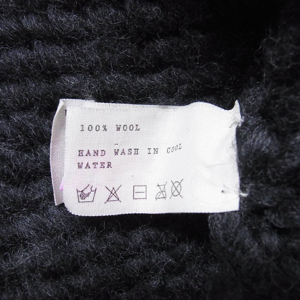 トゥーグッド THE MOUNTAINEER JUMPER HAND KINT WOOL ボトルネック ノースリーブ ニット ベスト チャコール系 ONE SIZE【中古】