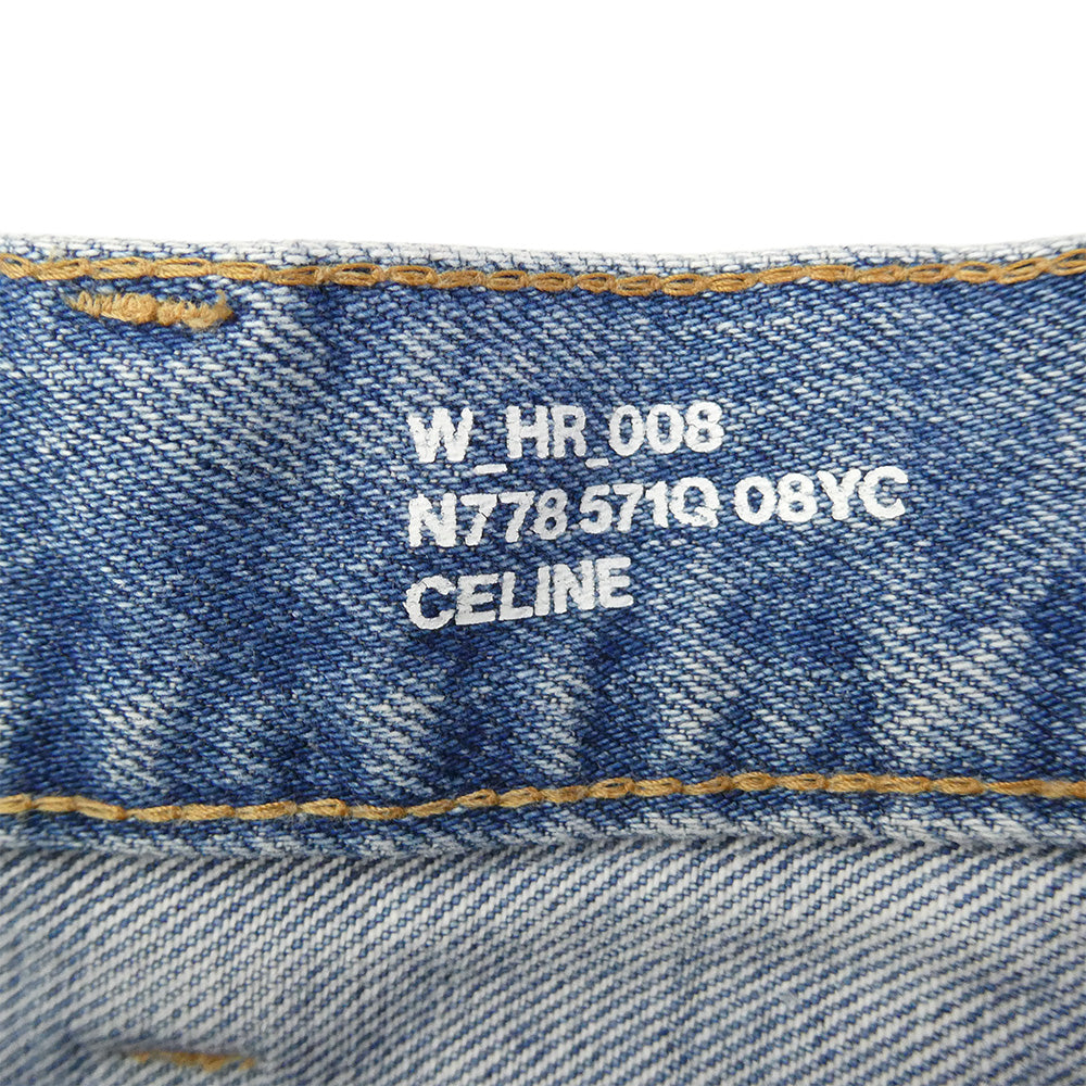 CELINE セリーヌ M778 571Q 08YC W-HR-008 Kurt Clear Sky Rinse Denim Jeans カート クリア スカリ リンス デニムパンツ ジーンズ インディゴブルー系 26【中古】