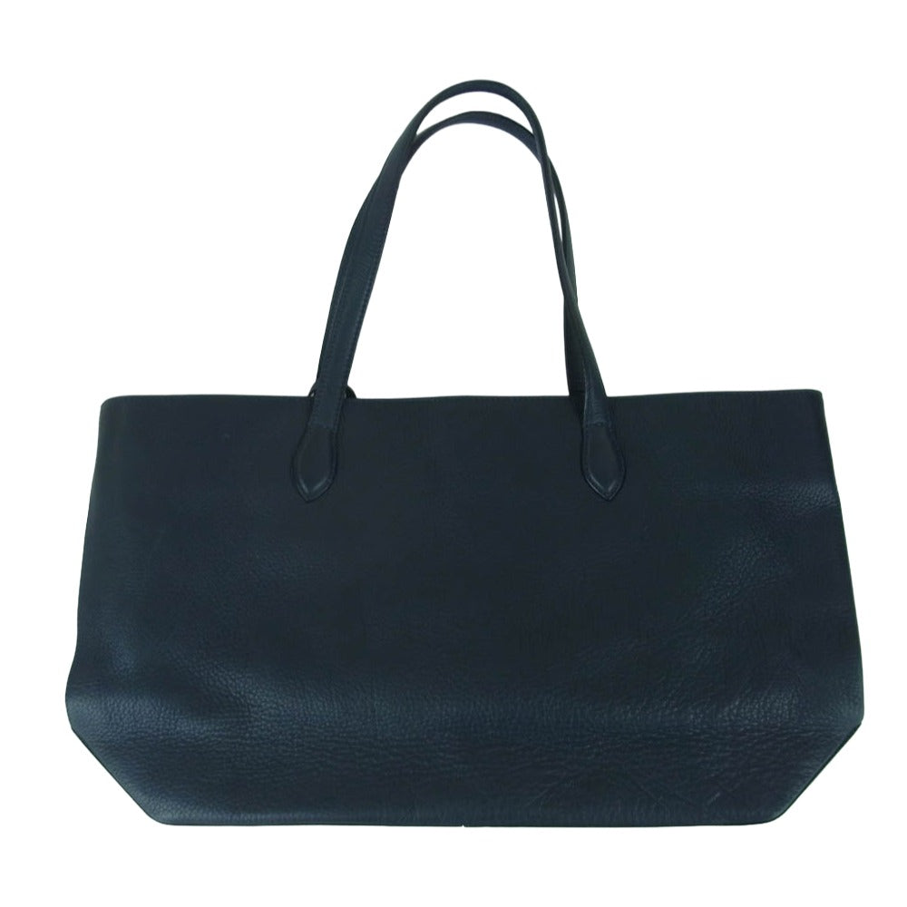 FARO ファーロ FABIO MOUSSE レザー トート バッグ ダークネイビー系【中古】