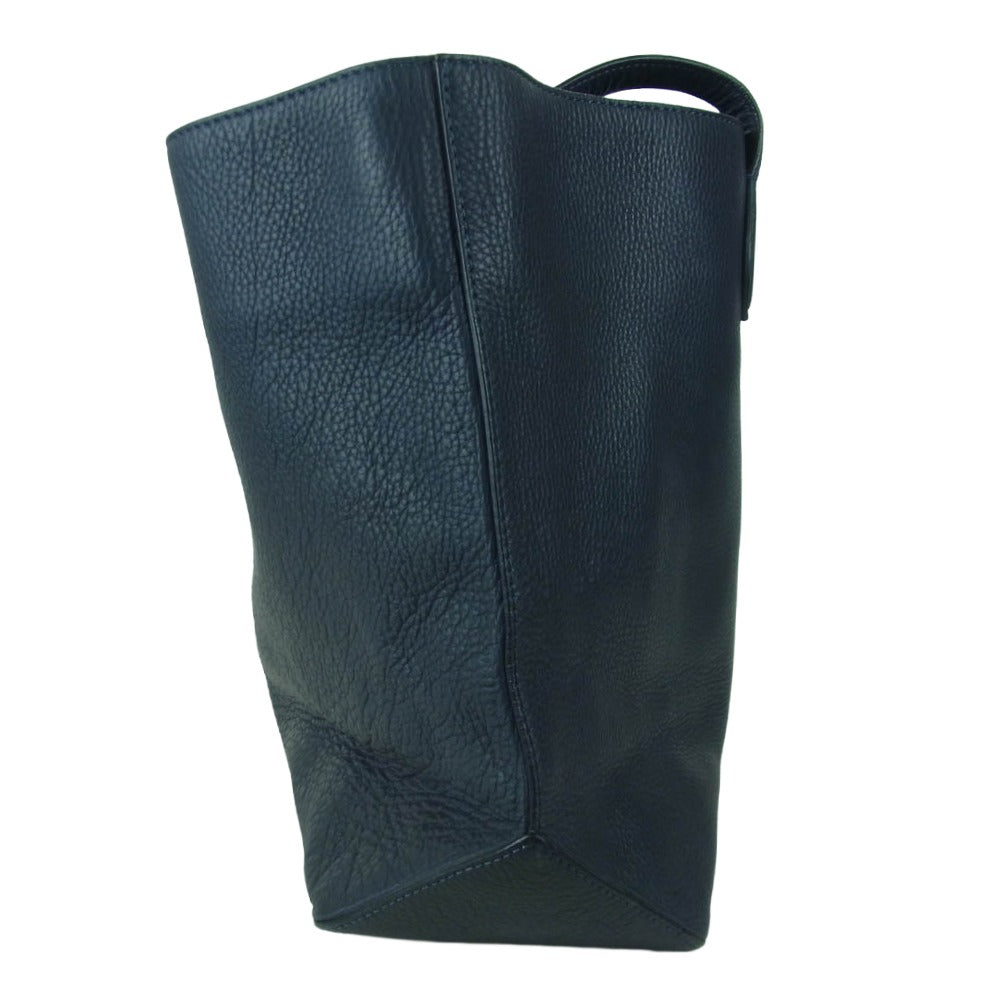 FARO ファーロ FABIO MOUSSE レザー トート バッグ ダークネイビー系【中古】