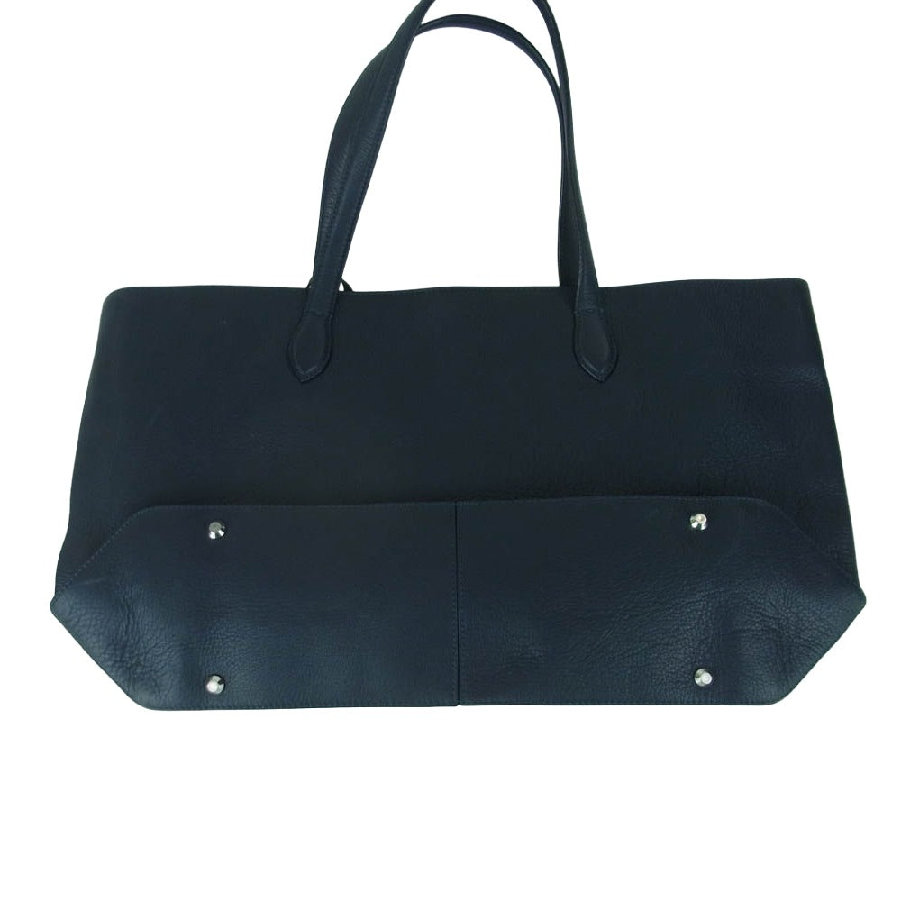 FARO ファーロ FABIO MOUSSE レザー トート バッグ ダークネイビー系【中古】