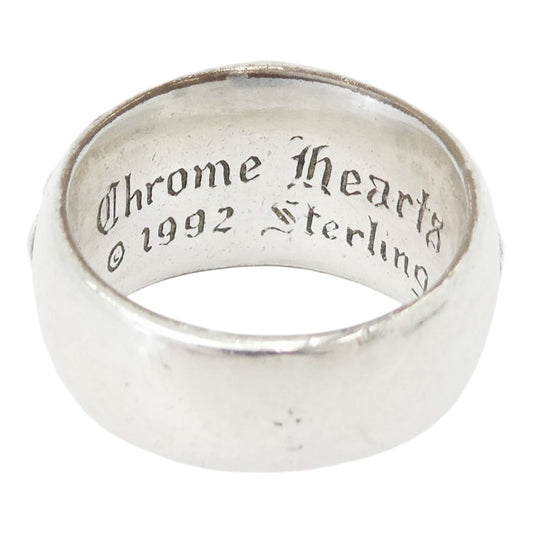 CHROME HEARTS クロムハーツ（原本無） FLRL CRS フローラルクロス リング シルバー系 19号【中古】