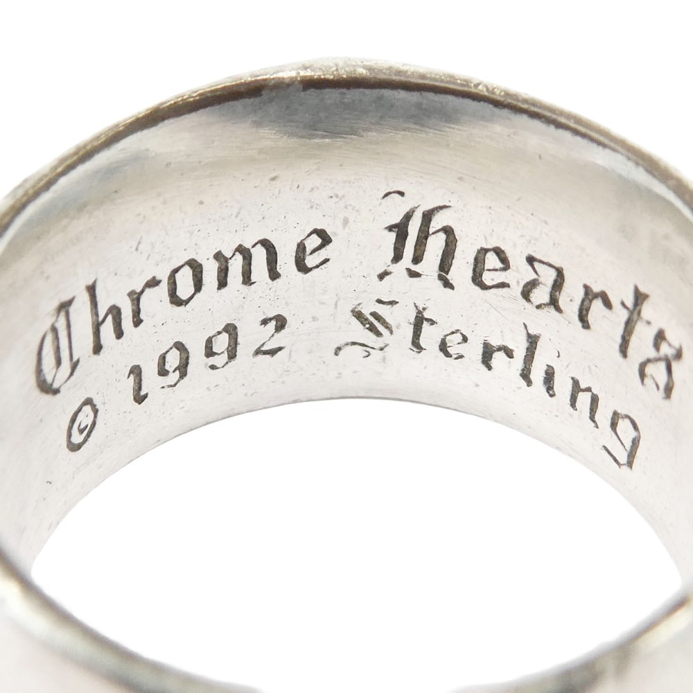 CHROME HEARTS クロムハーツ（原本無） FLRL CRS フローラルクロス リング シルバー系 19号【中古】