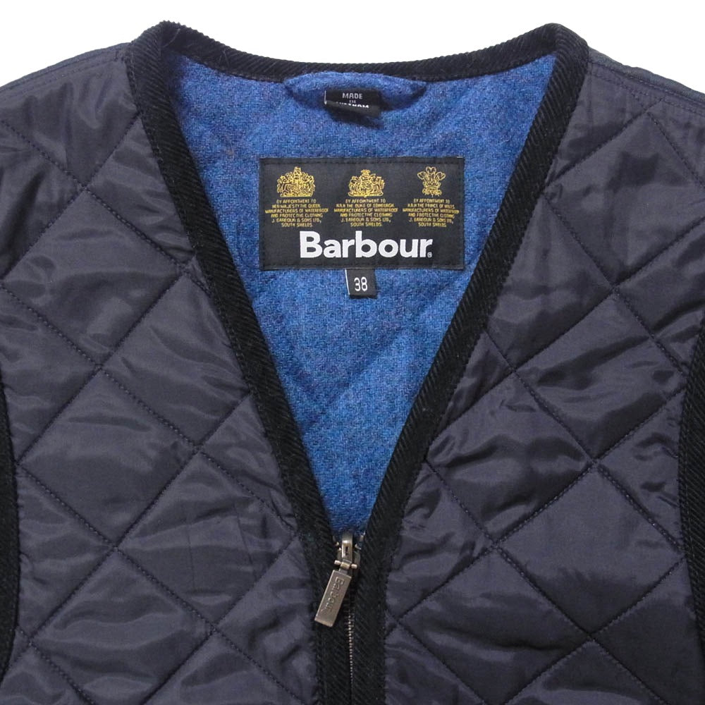 Barbour バブアー 1302147 3ワラント ウール ライナー ベスト ブラック系 38【中古】