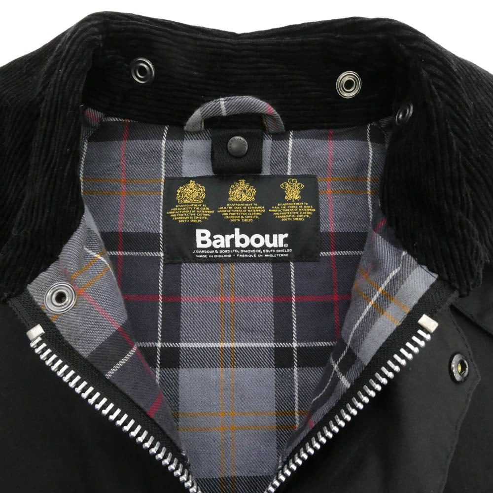 Barbour バブアー 1302107 英国製 SL BEDALE 3ワラント ビデイル オイルド ジャケット チャコール系 38【中古】