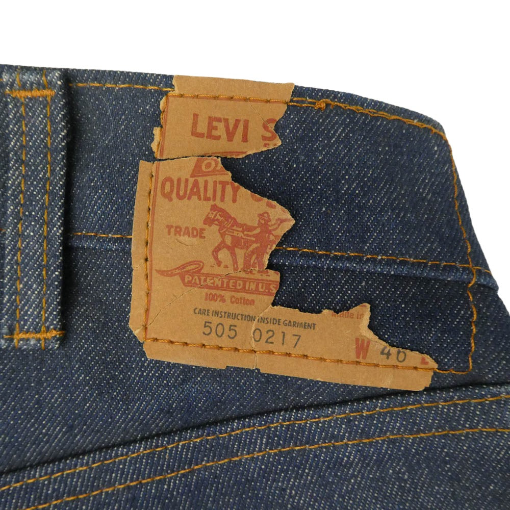 Levi's リーバイス 505-0217 505 80s～90s ボタン裏532刻印 リジッド デニムパンツ ジーンズ インディゴブルー系 W48 L32【中古】