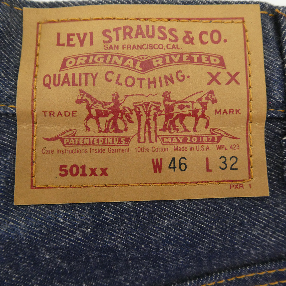 Levi's リーバイス 501-0000 501XX 90s ボタン裏刻印546 フラッシャー付き ストレート デニムパンツ ジーンズ インディゴブルー系【中古】