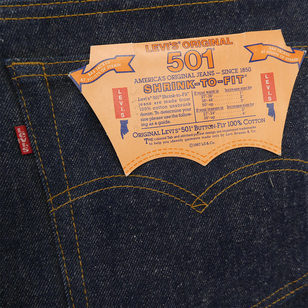 Levi's リーバイス 501-0000 501XX 90s ボタン裏刻印546 フラッシャー付き ストレート デニムパンツ ジーンズ インディゴブルー系【中古】