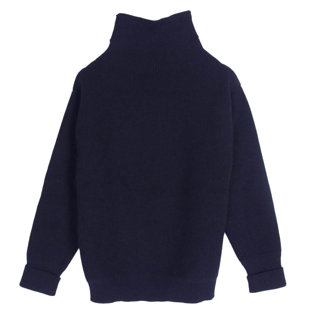 ANDERSEN-ANDERSEN アンデルセンアンデルセン ウール ハイネック ニット セーター ダークネイビー系 XS【中古】