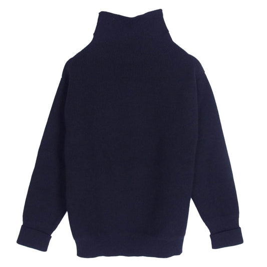 ANDERSEN-ANDERSEN アンデルセンアンデルセン ウール ハイネック ニット セーター ダークネイビー系 XS【中古】