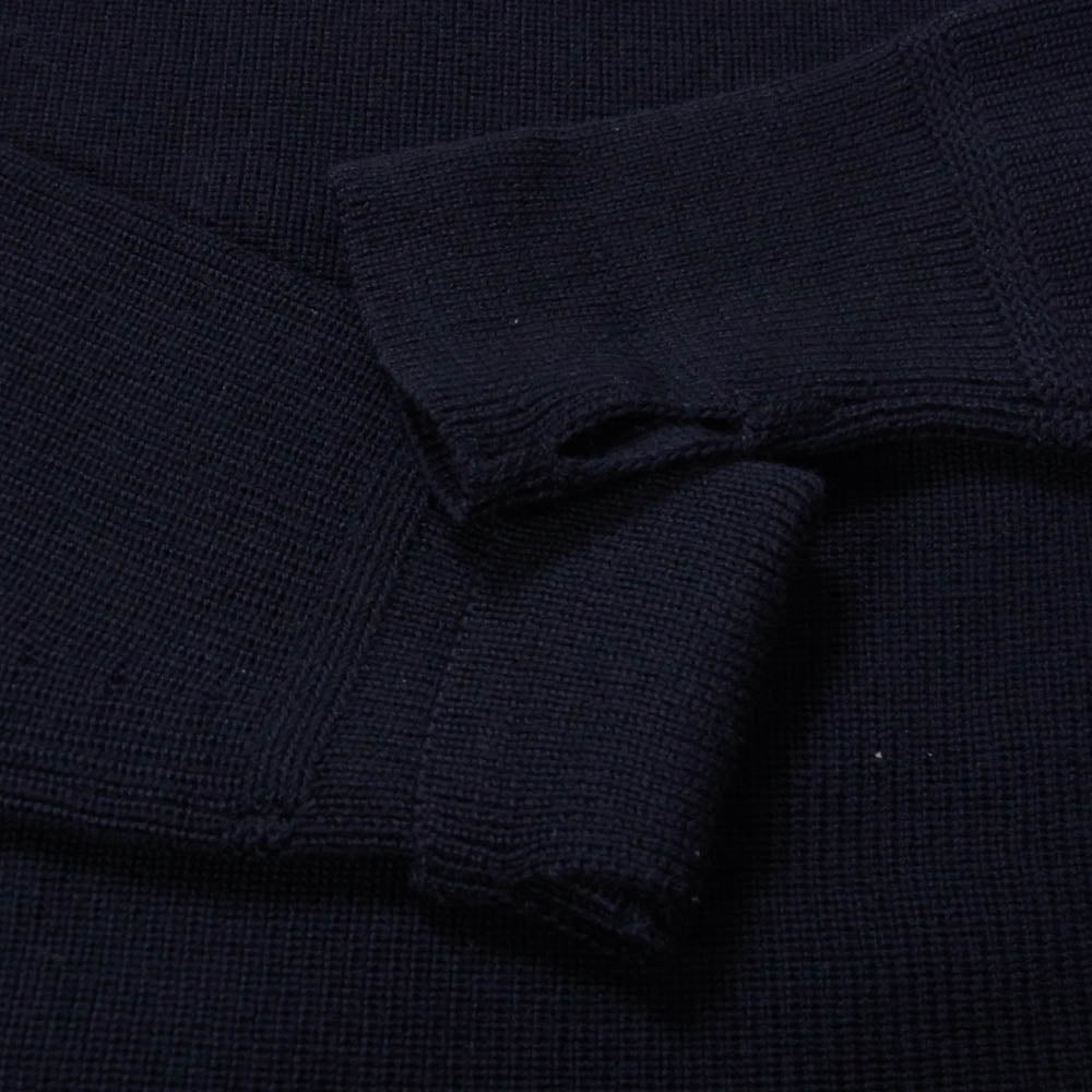 ANDERSEN-ANDERSEN アンデルセンアンデルセン ウール ハイネック ニット セーター ダークネイビー系 XS【中古】