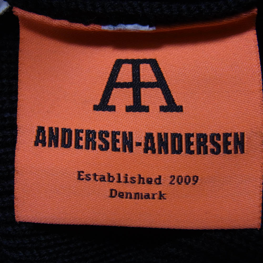 ANDERSEN-ANDERSEN アンデルセンアンデルセン ウール ハイネック ニット セーター ダークネイビー系 XS【中古】