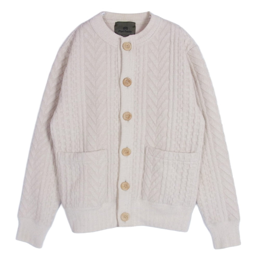 Nigel Cabourn ナイジェルケーボン 80330020006 クルーネック ニット カーディガン ベージュ系 44【中古】