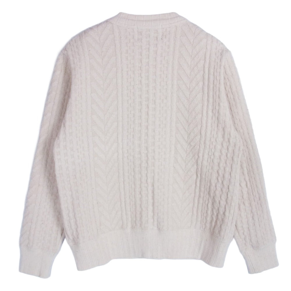 Nigel Cabourn ナイジェルケーボン 80330020006 クルーネック ニット カーディガン ベージュ系 44【中古】