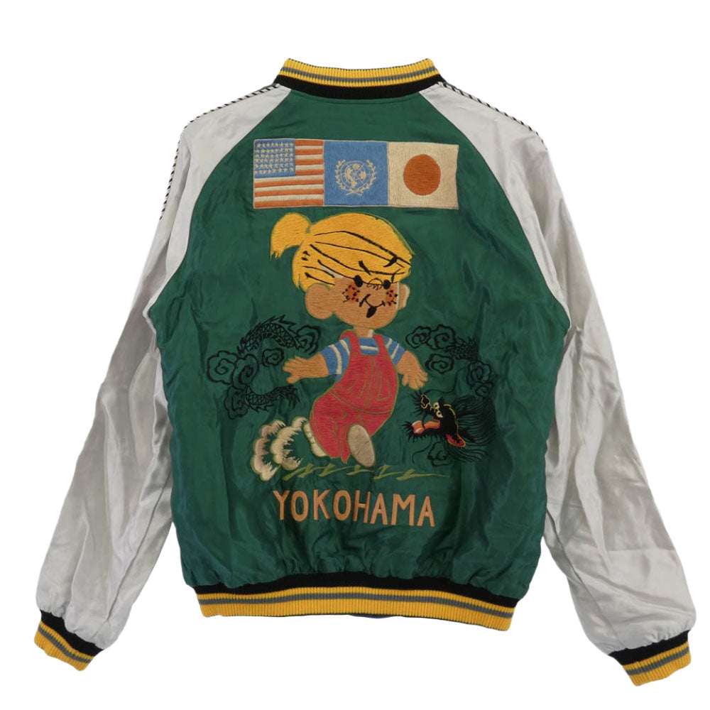 TAILOR TOYO テイラー東洋 TT15466MG-145 MAUNA別注 Late 1950s Style Acetate Souvenir Jacket YOKOHAMA HAWAII スーベニア ジャケット リバーシブル スカジャン ブルゾン マルチカラー系 M【中古】