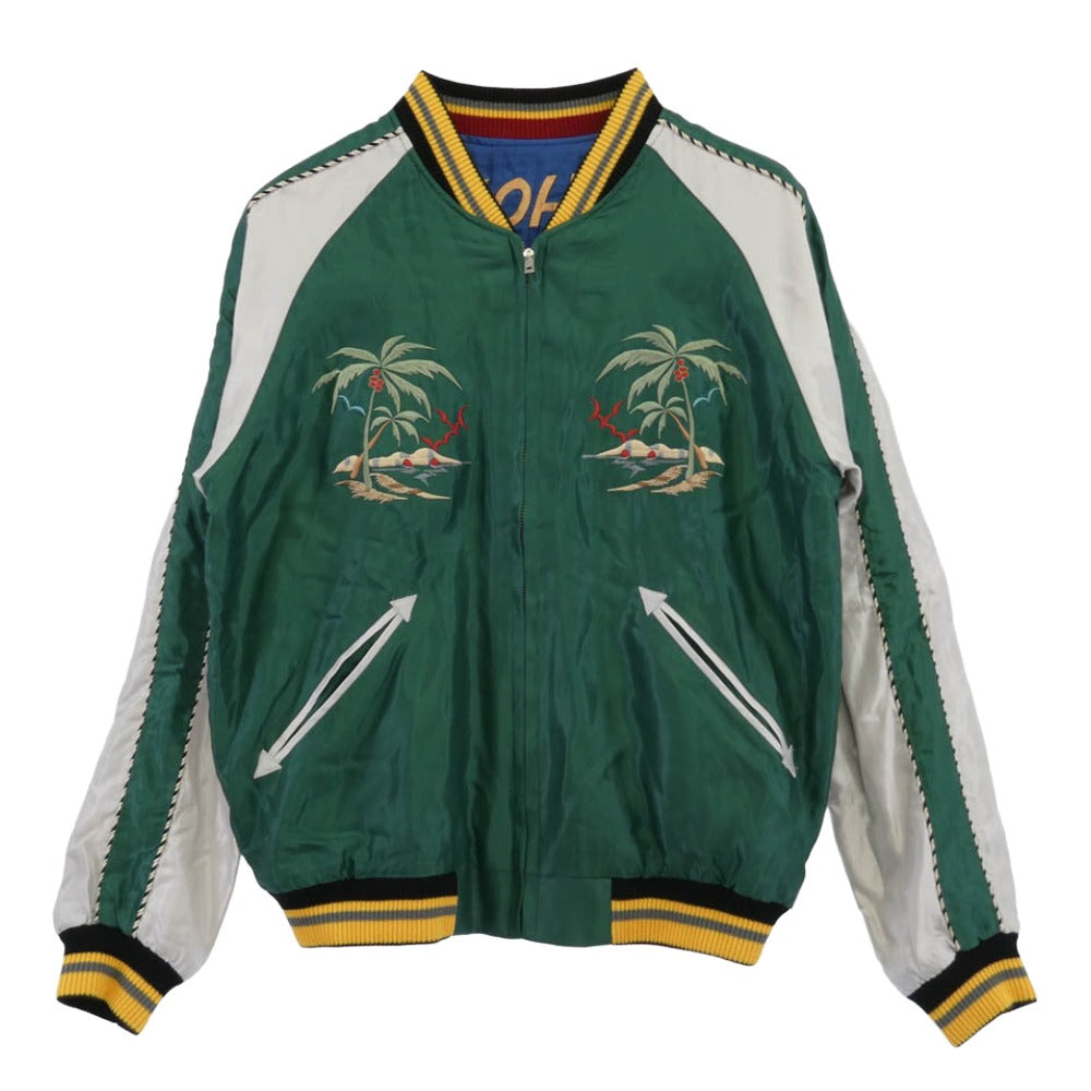 TAILOR TOYO テイラー東洋 TT15466MG-145 MAUNA別注 Late 1950s Style Acetate Souvenir Jacket YOKOHAMA HAWAII スーベニア ジャケット リバーシブル スカジャン ブルゾン マルチカラー系 M【中古】