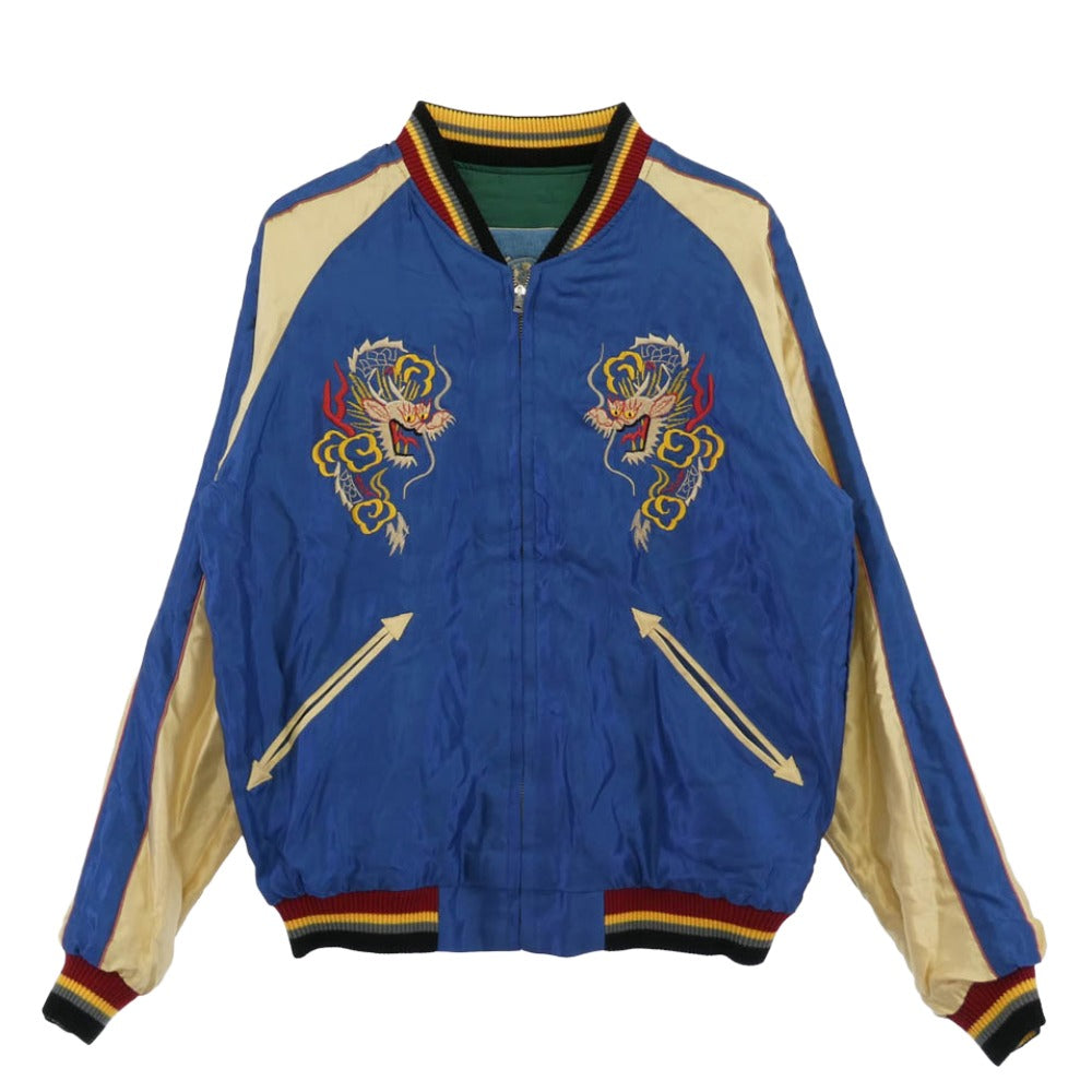 TAILOR TOYO テイラー東洋 TT15466MG-145 MAUNA別注 Late 1950s Style Acetate Souvenir Jacket YOKOHAMA HAWAII スーベニア ジャケット リバーシブル スカジャン ブルゾン マルチカラー系 M【中古】