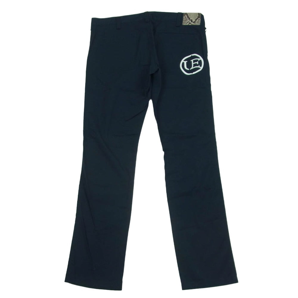 uniform experiment ユニフォームエクスペリメント 16SS UE-160075 バックロゴ テーパード パンツ ダークネイビー系 2【中古】