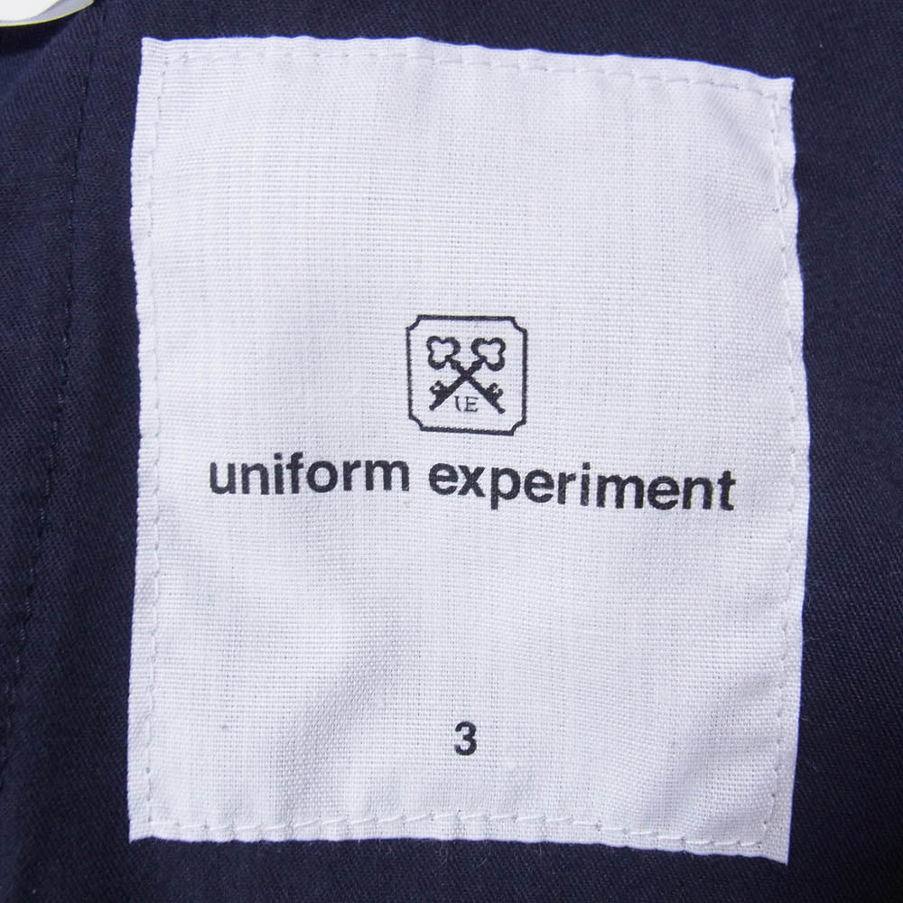 uniform experiment ユニフォームエクスペリメント 22SS UE-220044 SIDE COLOR TAPERED PANTS サイド カラー テーパード スラックス パンツ ネイビー系 3【美品】【中古】