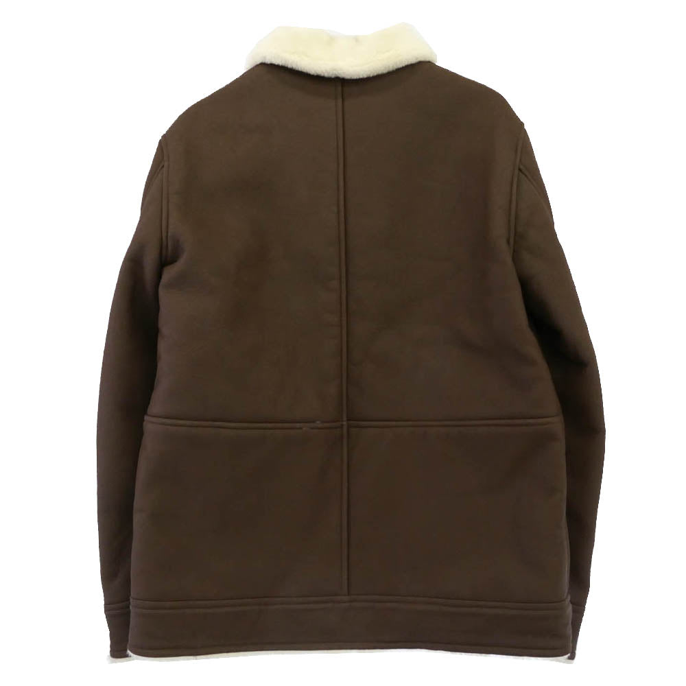 SOPHNET. ソフネット B3 フェイク レザー ムートン ジャケット ブラウン系 M【中古】