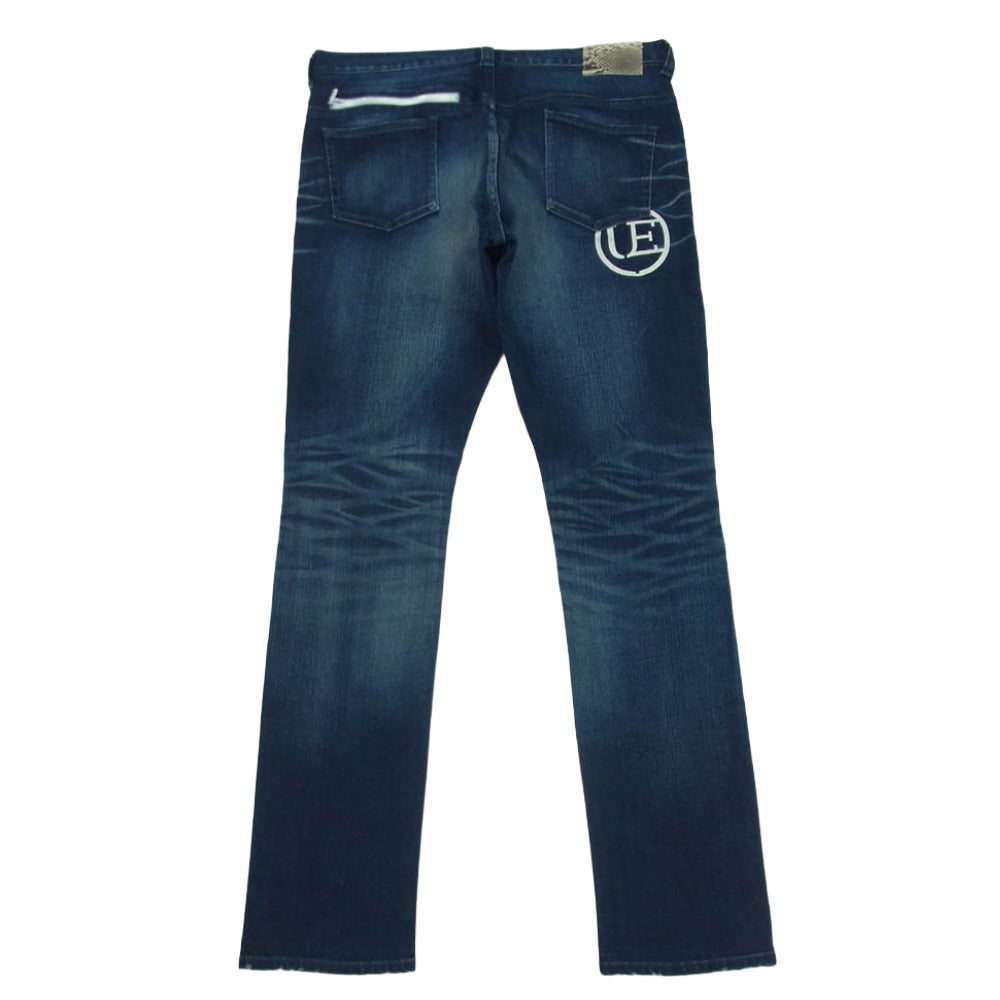 uniform experiment ユニフォームエクスペリメント 16AW UE-167007 DAMAGED STRETCH SKINNY JEANS ダメージ ストレッチ スキニー ジーンズ デニム パンツ インディゴブルー系 3【中古】