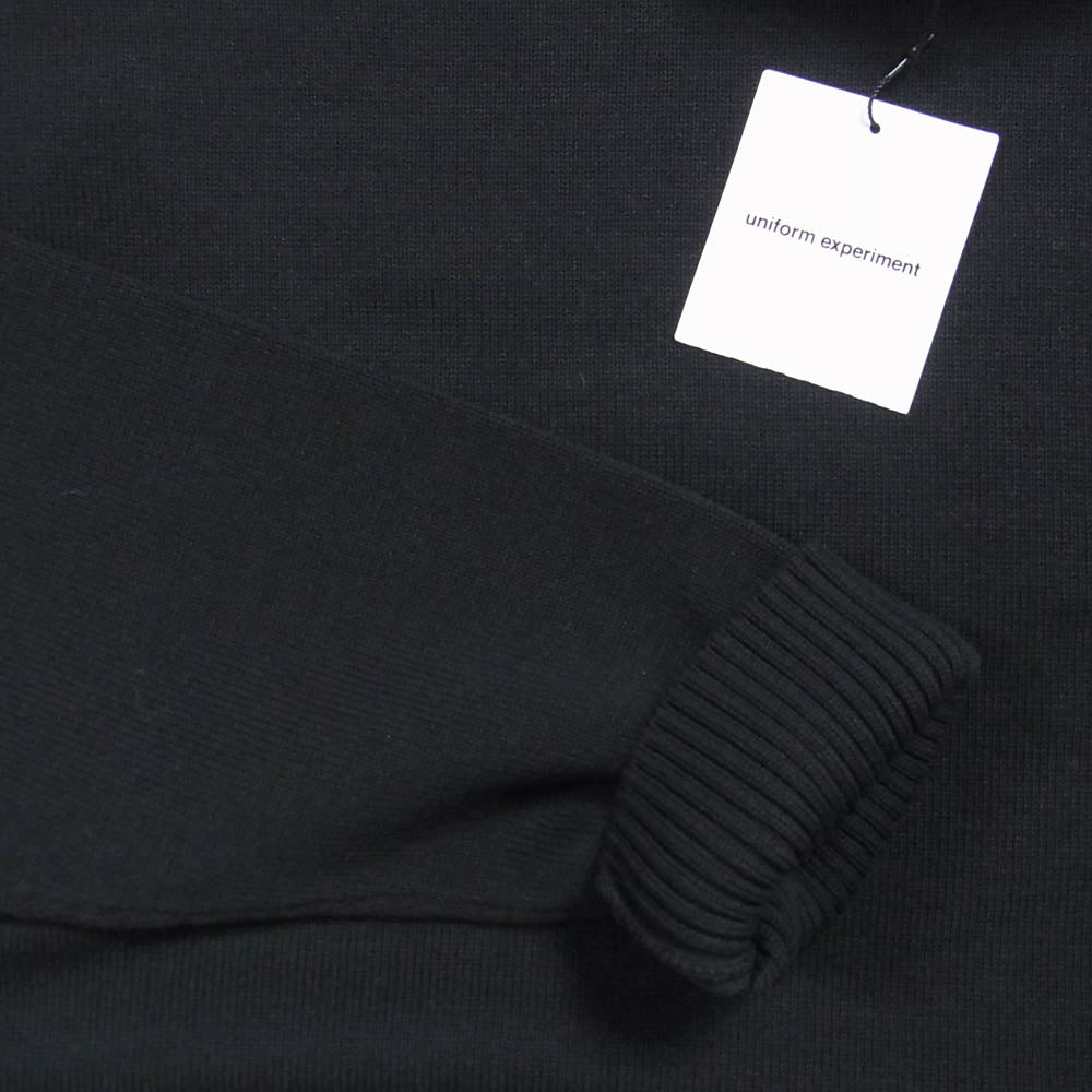 uniform experiment ユニフォームエクスペリメント 18SS UE-180086 UEN PHYSICAL FITNESS CREW NECK KNIT フィジカルフィットネス クルーネック ニット セーター ブラック系 2【美品】【中古】