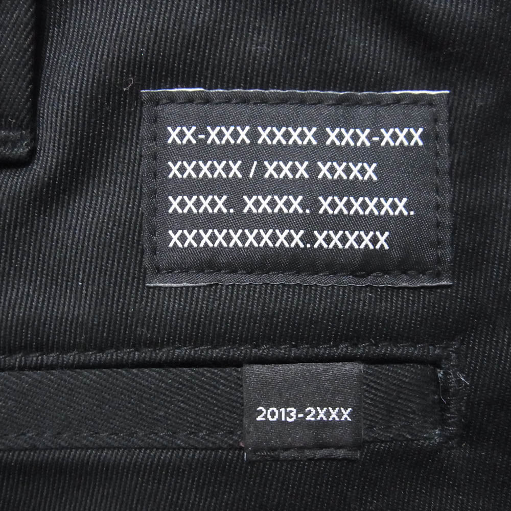 GOD SELECTION XXX ゴッドセレクション チノクロス ワークパンツ チノパン ブラック系 L【美品】【中古】
