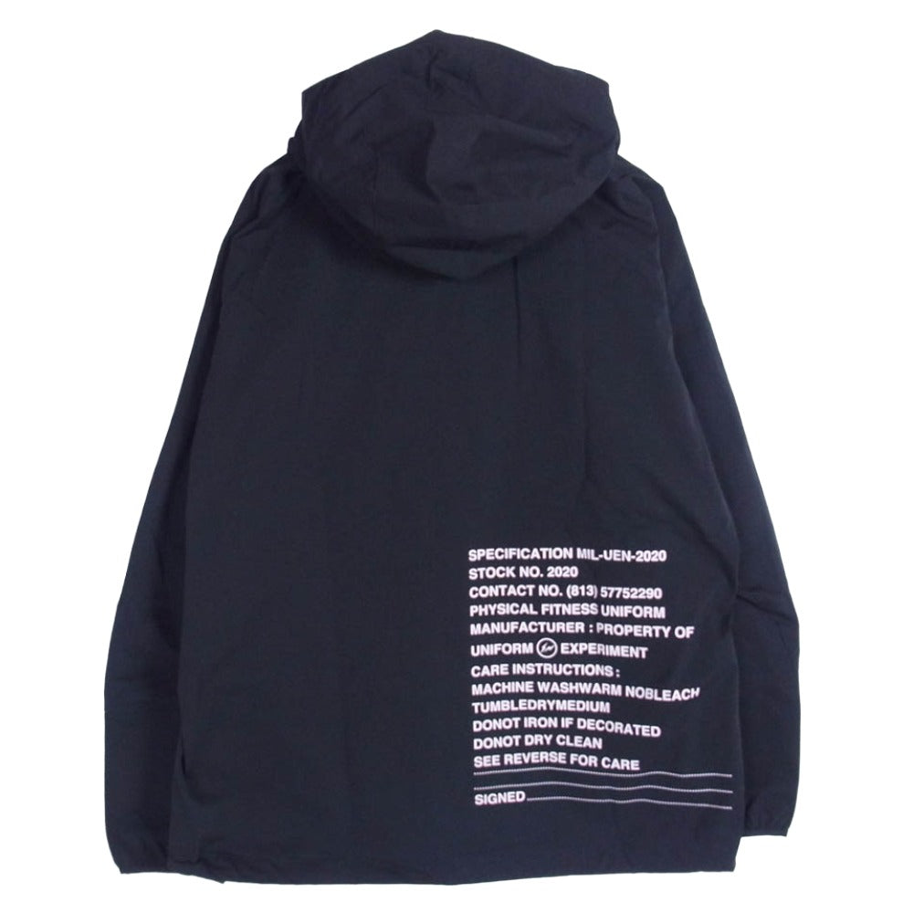 uniform experiment ユニフォームエクスペリメント 20SS UE-200046 MIL ZIP HOODED BLOUSON ミル ジップ フーデッド ブルゾン ブラック系 2【中古】
