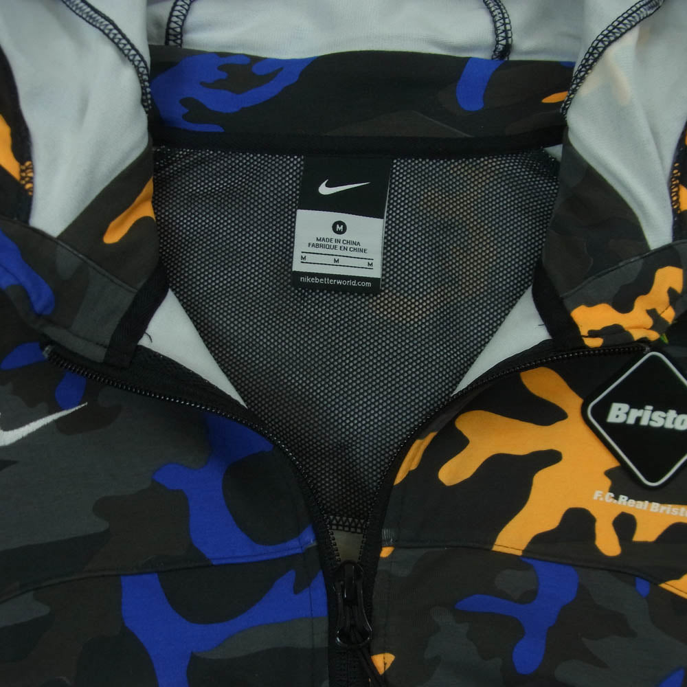 F.C.R.B. エフシーアールビー SP140902A41 迷彩 カモフラ柄 ジップアップ パーカー フーディー グレー系 M【中古】