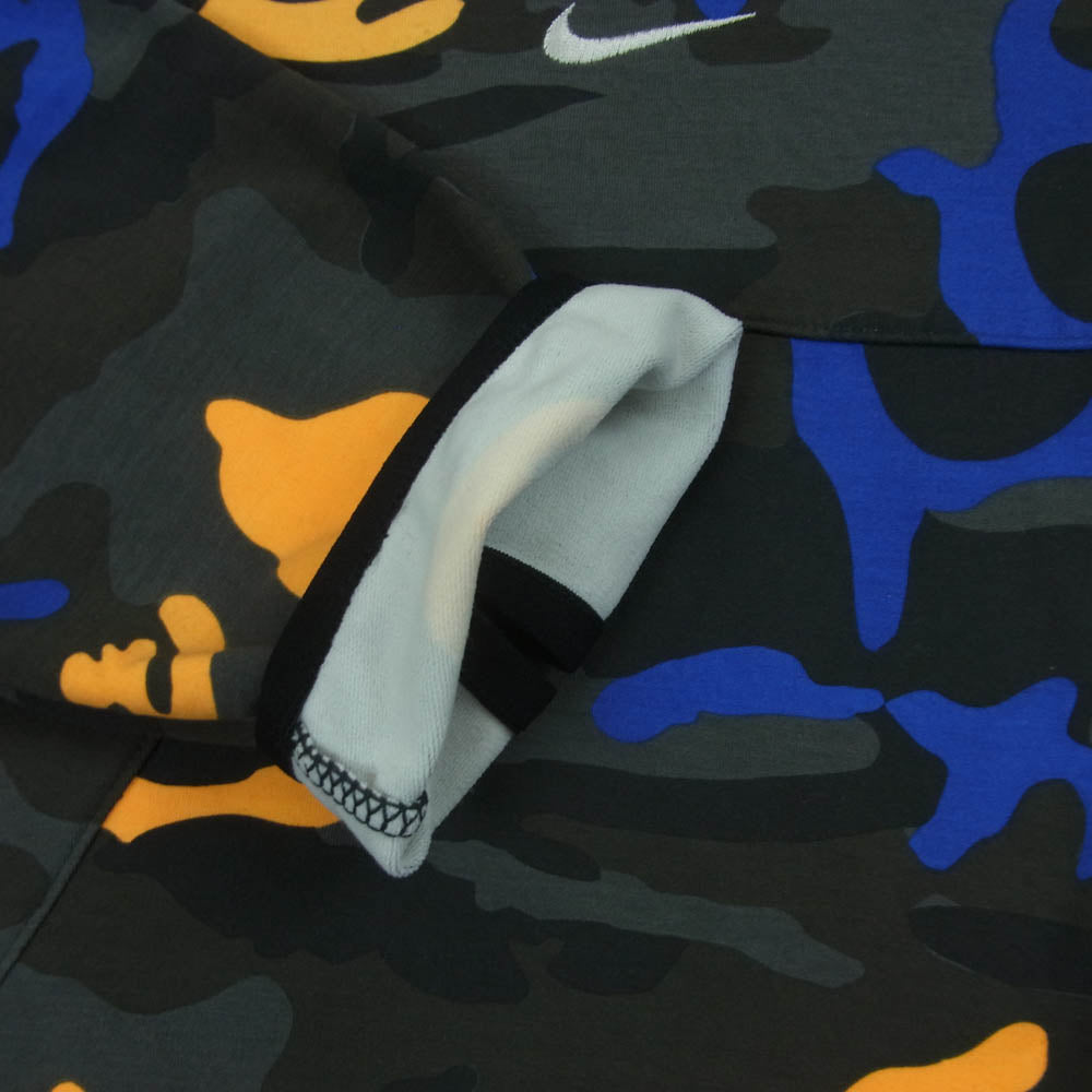 F.C.R.B. エフシーアールビー SP140902A41 迷彩 カモフラ柄 ジップアップ パーカー フーディー グレー系 M【中古】