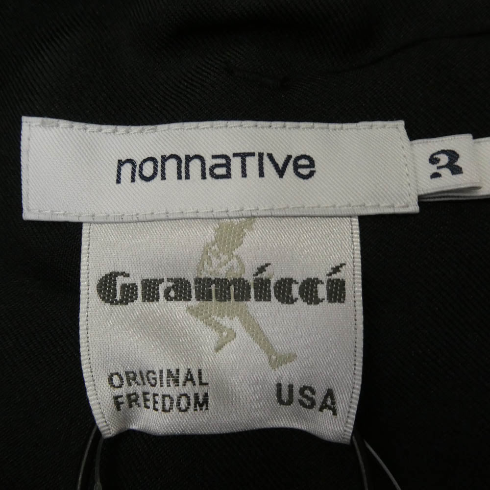 nonnative ノンネイティブ NN-P3988 WALKER ANKLE CUT EASY SLACKS POLY TWILL ウォーカーアンクルカット ポリツイル イージー スラックスパンツ ブラック系 3【美品】【中古】