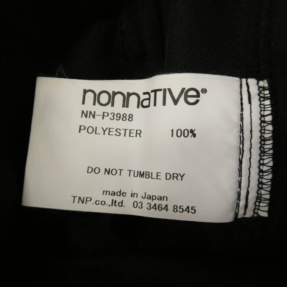 nonnative ノンネイティブ NN-P3988 WALKER ANKLE CUT EASY SLACKS POLY TWILL ウォーカーアンクルカット ポリツイル イージー スラックスパンツ ブラック系 3【美品】【中古】