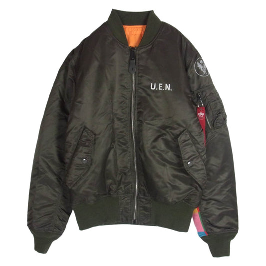 uniform experiment ユニフォームエクスペリメント 09AW UE-091080 TIGHT FIT MA-1 タイト フィット ジャケット カーキ系 L【中古】