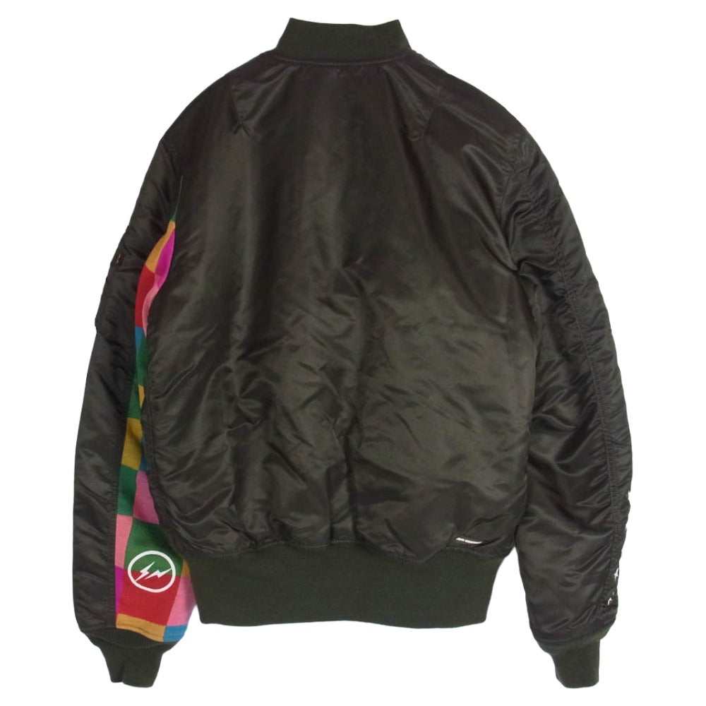 uniform experiment ユニフォームエクスペリメント 09AW UE-091080 TIGHT FIT MA-1 タイト フィット ジャケット カーキ系 L【中古】