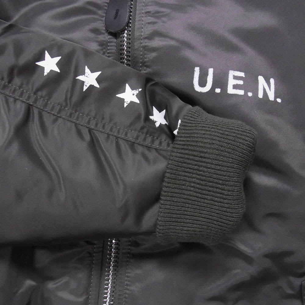 uniform experiment ユニフォームエクスペリメント 09AW UE-091080 TIGHT FIT MA-1 タイト フィット ジャケット カーキ系 L【中古】