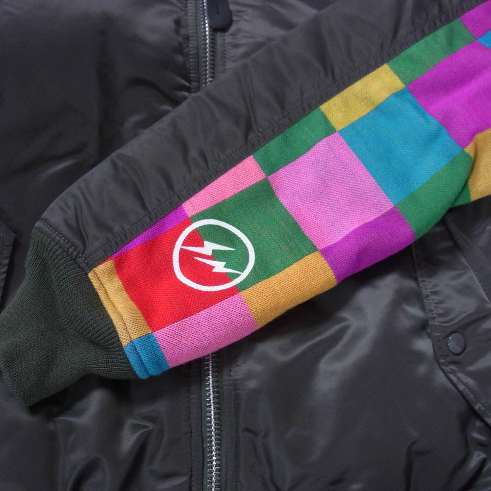 uniform experiment ユニフォームエクスペリメント 09AW UE-091080 TIGHT FIT MA-1 タイト フィット ジャケット カーキ系 L【中古】