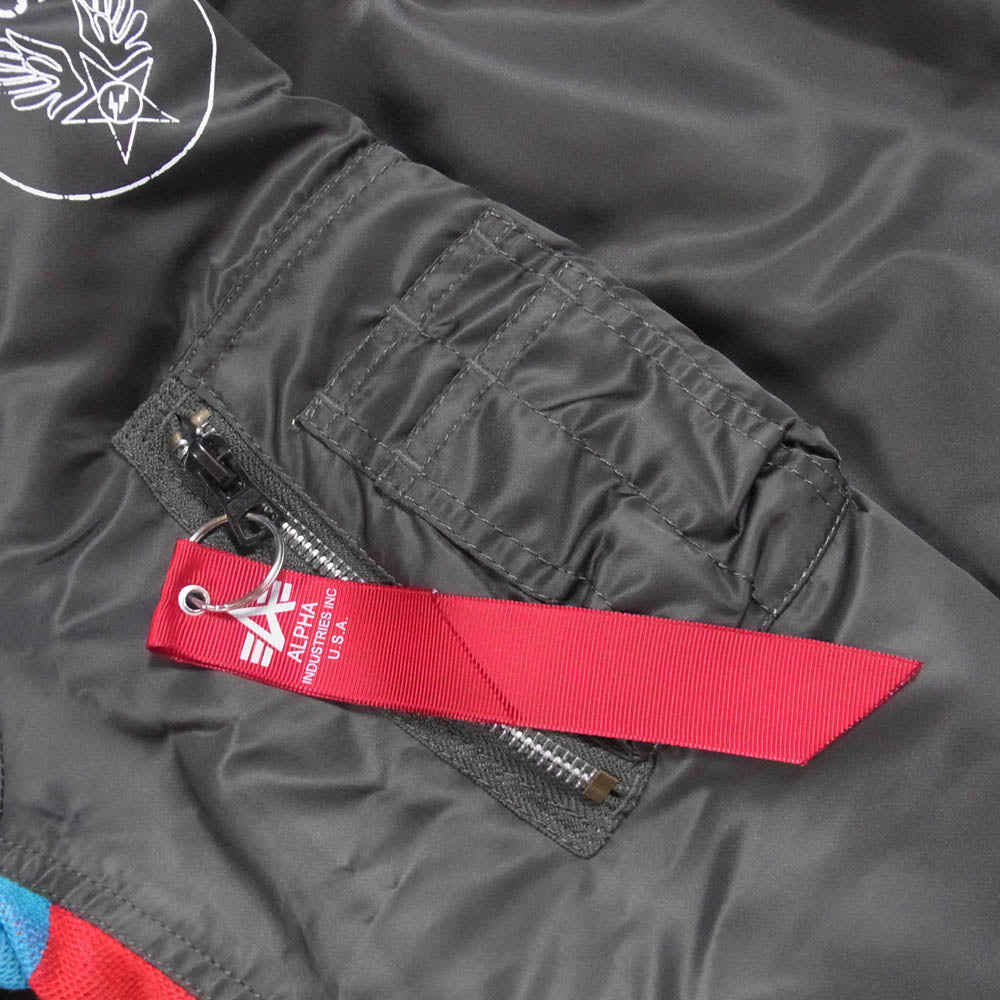 uniform experiment ユニフォームエクスペリメント 09AW UE-091080 TIGHT FIT MA-1 タイト フィット ジャケット カーキ系 L【中古】