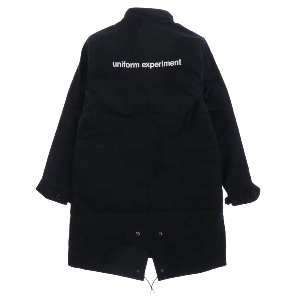 uniform experiment ユニフォームエクスペリメント 17AW UE-178016 MILITARY STAND COLLAR M-51 モッズコート ジャケット ブラック系 2【中古】