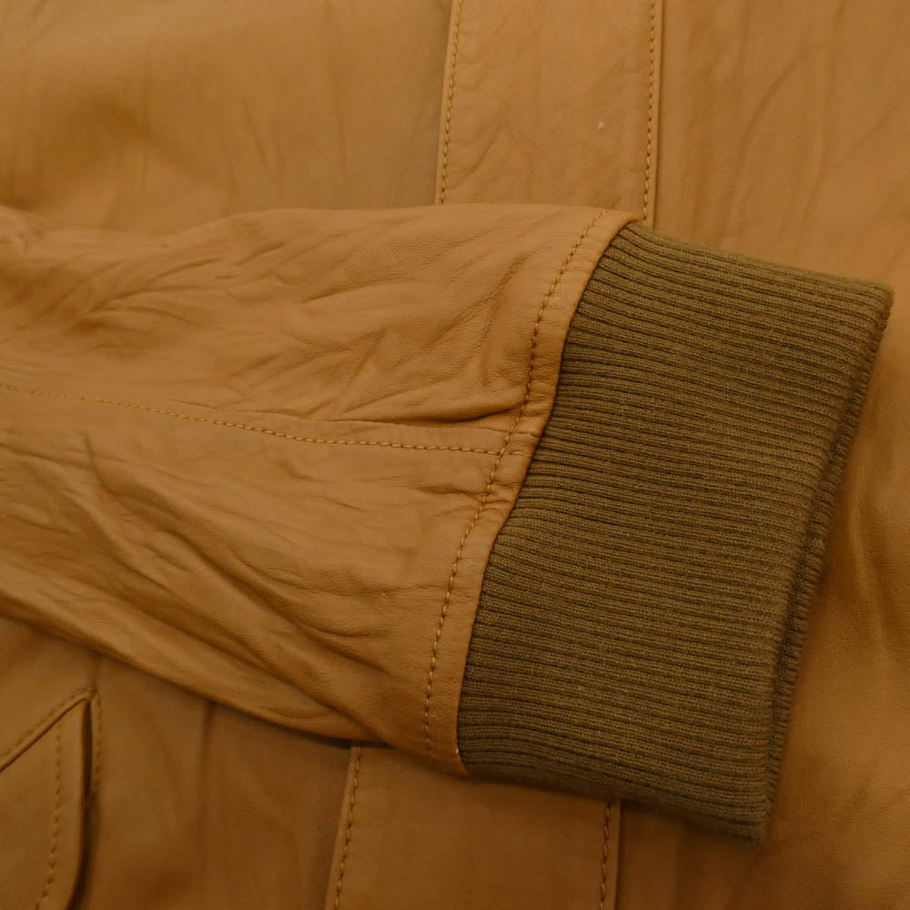 SOPHNET. ソフネット 08AW SOPH-89026 10周年記念 シープスキン レザー スタンドカラー ブルゾン ジャケット ブラウン系 L【美品】【中古】