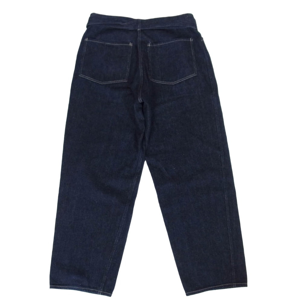 COMOLI コモリ 23AW Y03-03001 デニム ベルテッド パンツ インディゴ