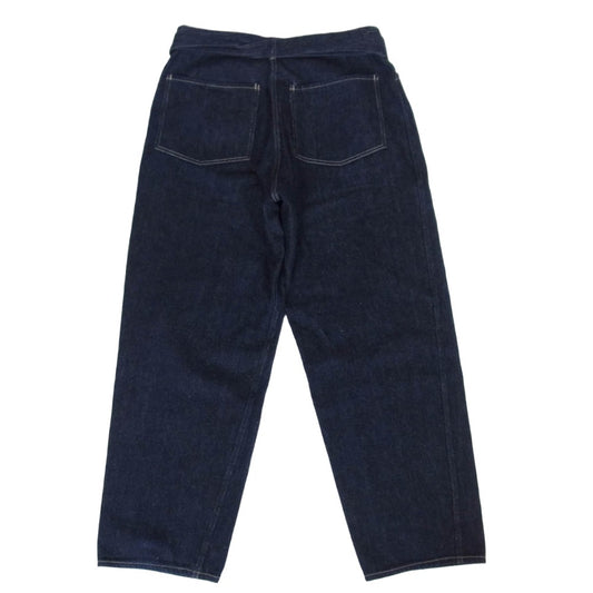 COMOLI コモリ 23AW Y03-03001 デニム ベルテッド パンツ インディゴブルー系 2【中古】