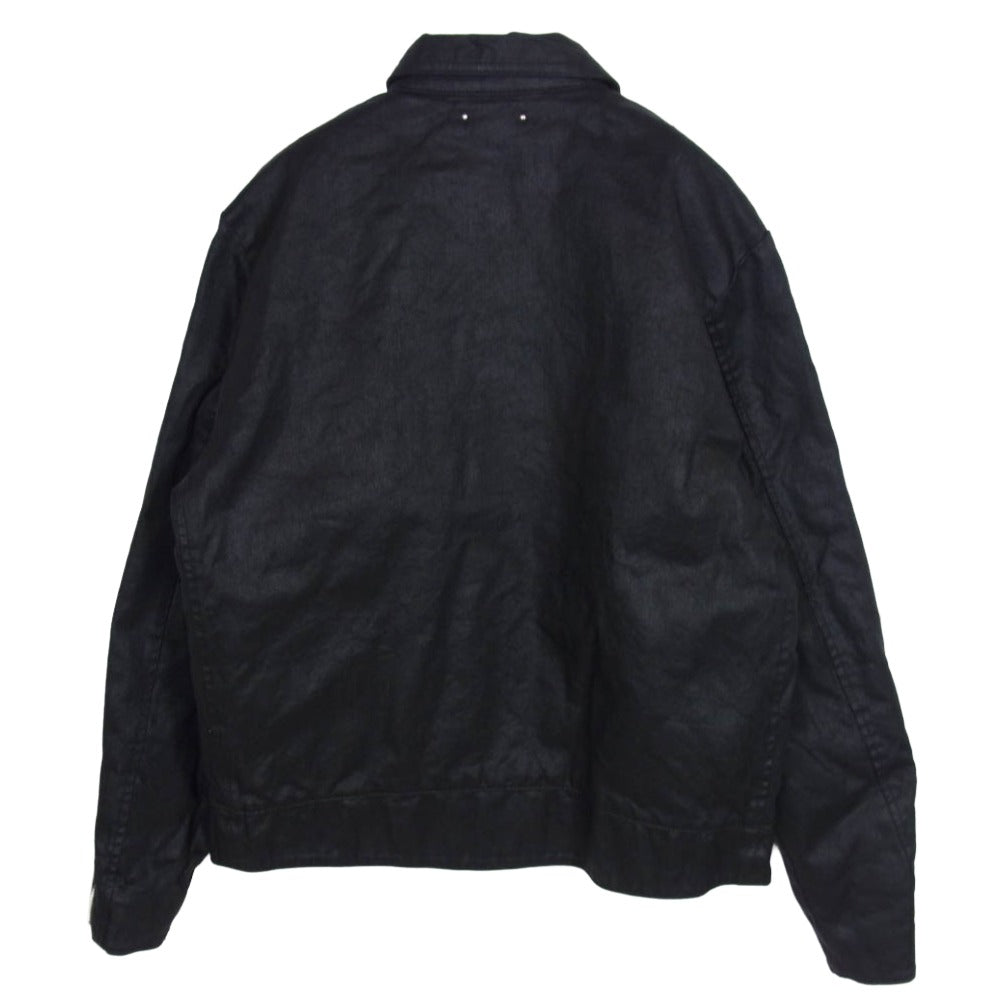 MINEDENIM マインデニム 24AW 2410-8004-99-032 Black Coating Denim Riders JKT コーティング デニム ライダース ジャケット ブラック系 3【美品】【中古】