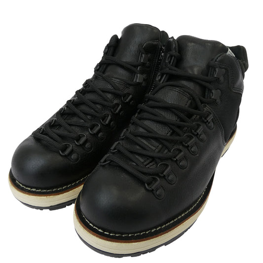 VISVIM ビズビム SERRA セラ サイドジップ レザー トレッキングシューズ マウンテンブーツ ブラック系 8【極上美品】【中古】