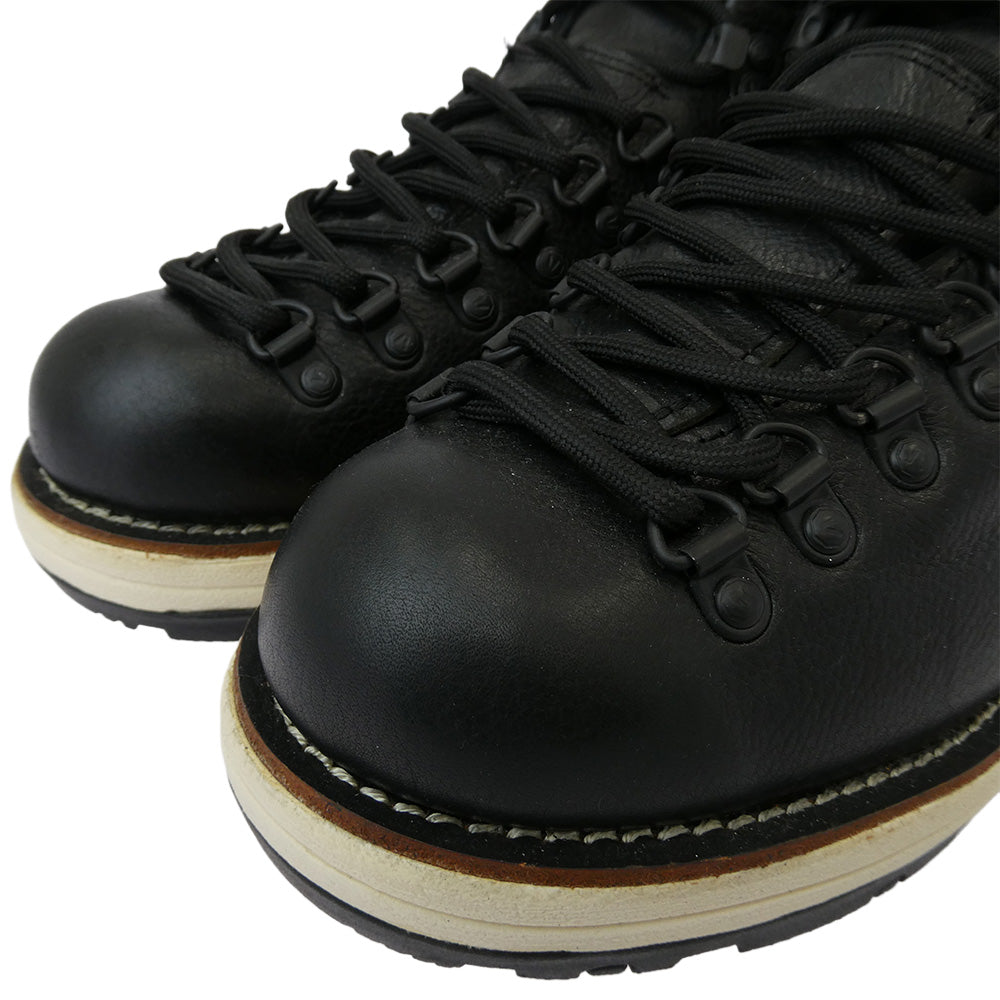 VISVIM ビズビム SERRA セラ サイドジップ レザー トレッキングシューズ マウンテンブーツ ブラック系 8【極上美品】【中古】
