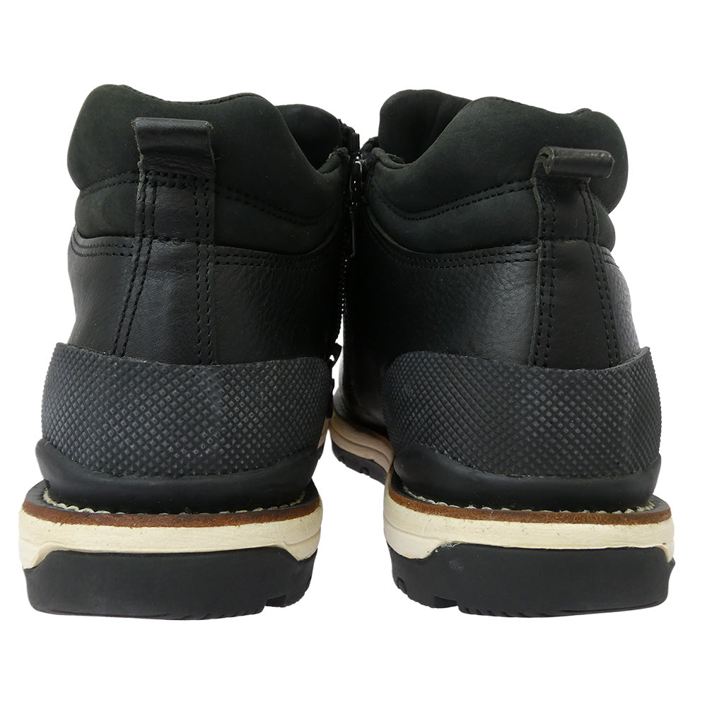 VISVIM ビズビム SERRA セラ サイドジップ レザー トレッキングシューズ マウンテンブーツ ブラック系 8【極上美品】【中古】