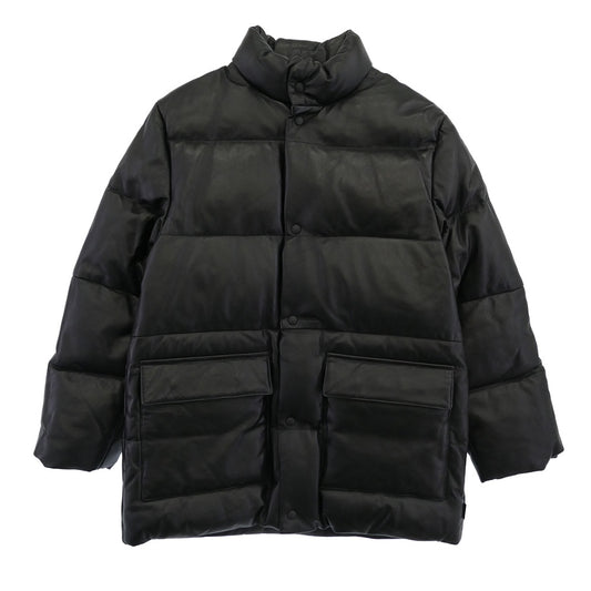 MONCLER モンクレール 42352-00-69010 レザー ダウン ジャケット ブラック系 1【中古】